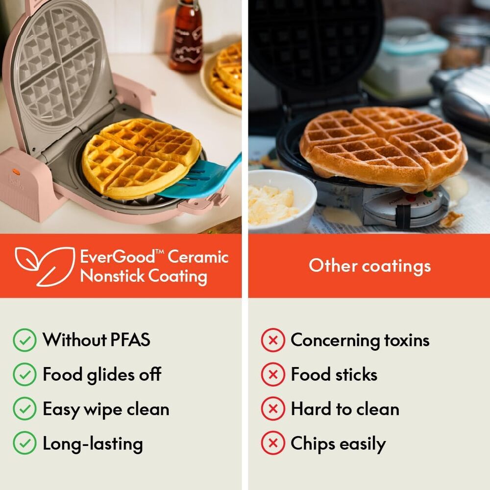 bella Flip-n-Store Waffle Maker with Ceramic Nonstick Coating | NEW - Picture 5 of 5